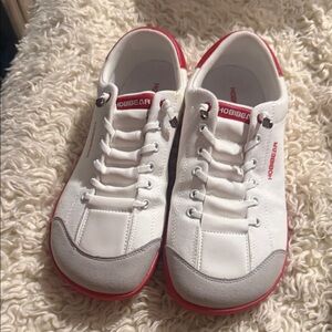 Hobibear Women’s White & Red Casual Flats